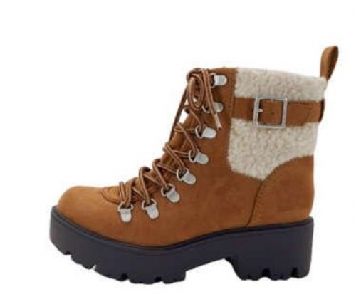 Buckle Lace Up Combat Boots