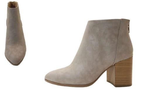 Pointy Toe Block Heel Ankle Booties