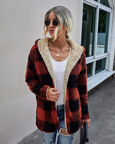 Fashion Plaid Double-Sided Coat