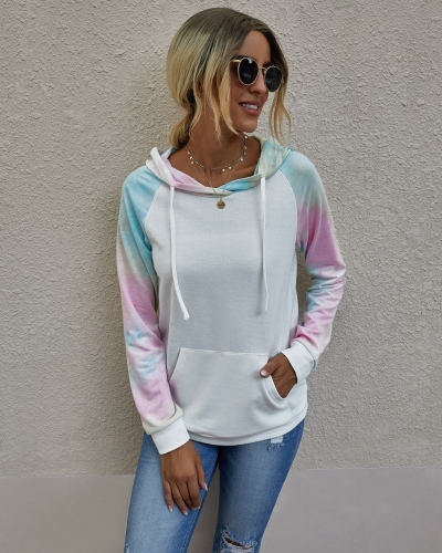 Fashion Printed Tie-Dyed Pullover