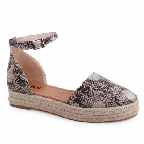 Close Toe Ankle Buckle Espadrilles Sandals