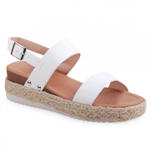 Single Strap Slingback Espadrilles Sandals