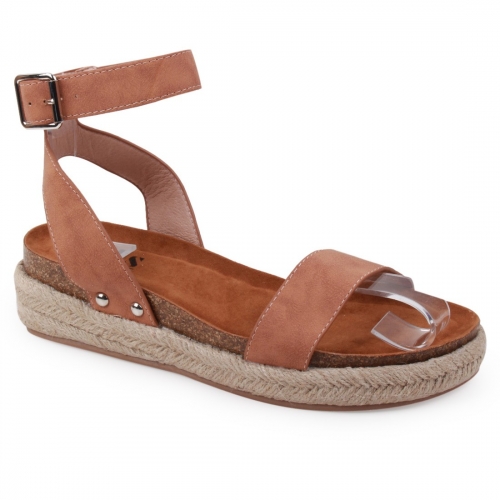 Open Toe Flatform Espadrille Sandals