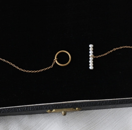 PEARL CLASP 18K GOLD CHOKER