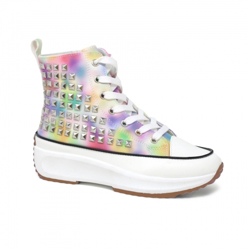 Studded Hike High-Top Sneakers