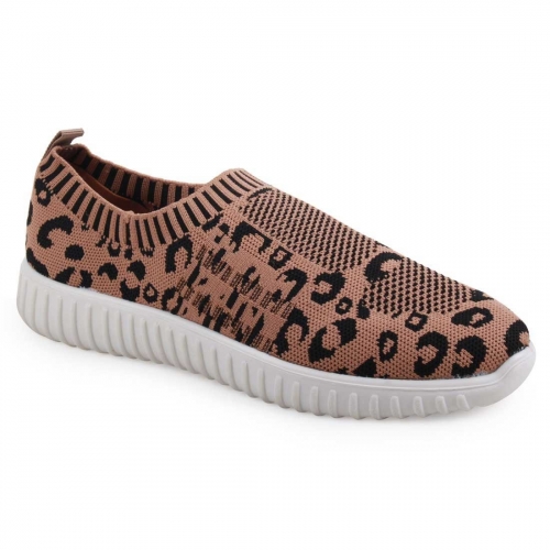 Perforated Knitted Sock Slip On Sneakers