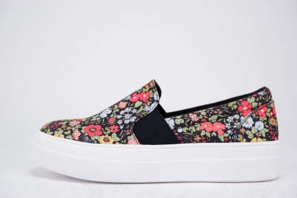 Floral Print  Sip On Sneakers