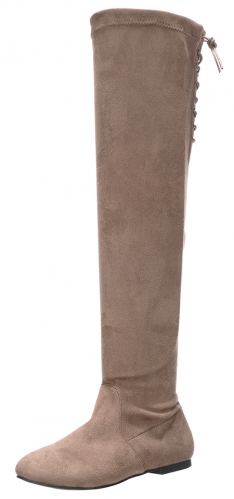 CASUAL FLAT KNEE HIGH FLAT BOOTS