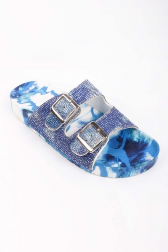 Rhinestone Metal Buckle Slides