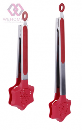 9/12 inch Food tongs with corn shape nylon head
