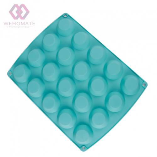 Silicone 20 Cavity Muffin Cake Mold, Cupcake Pan