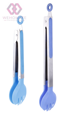 9/12 inch Food tongs with silicone head
