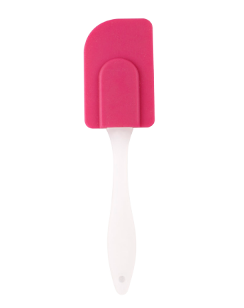 Silicone spatula with white PP handle