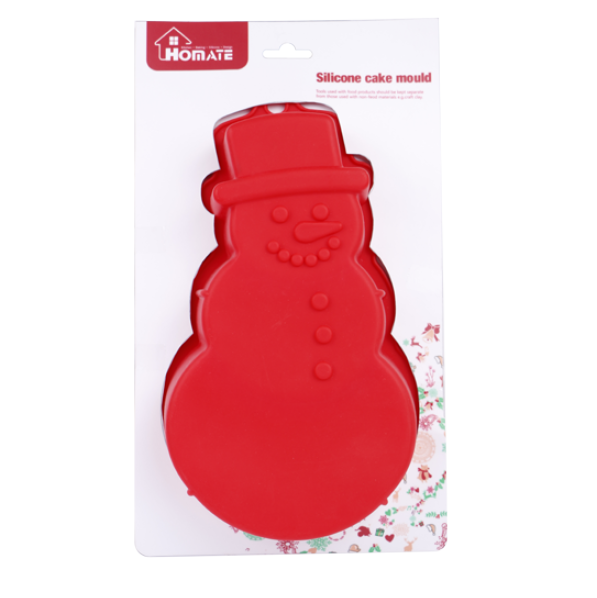 Silicone Snowman Christmas Cake Pan Baking Mold Large Cake Mold