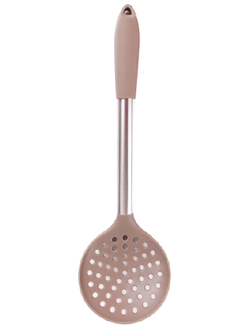 Silicone skimmer with stainless steel handle silicone tube