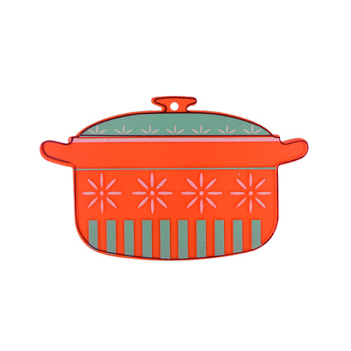 Silicone pot shape mat with printing