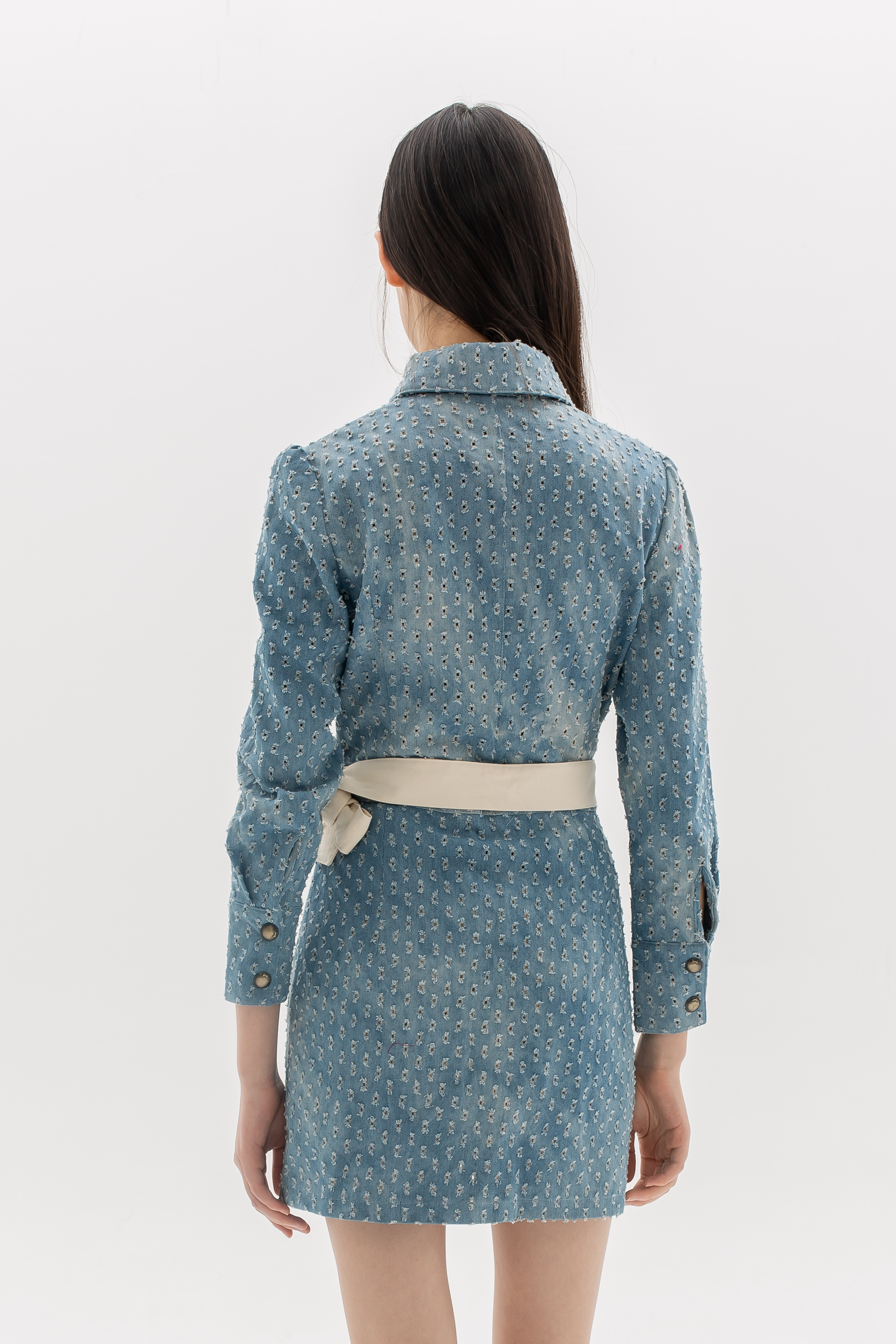Denim Blouse Dress