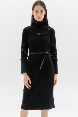 Black Knit Long Dress
