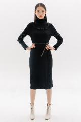 Black Knit Long Dress