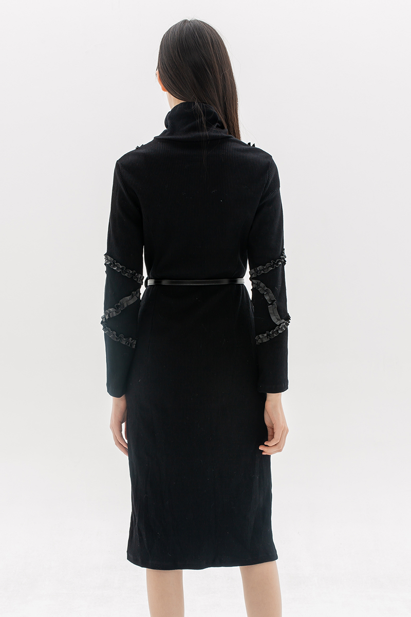 Black Knit Long Dress