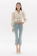 Beige Corduroy Blazer