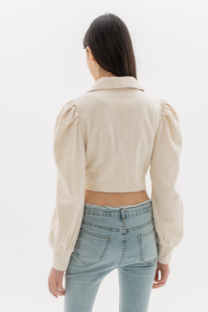 Beige Corduroy Blazer