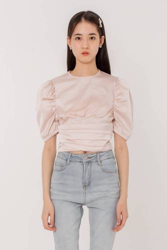 Light Pink Satin Top