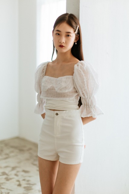 White Short Top