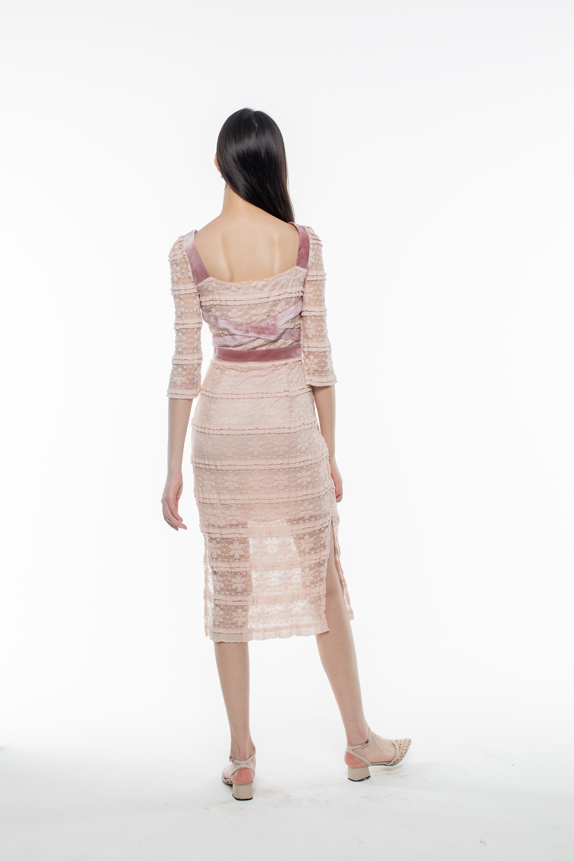 Pink Lace Dress
