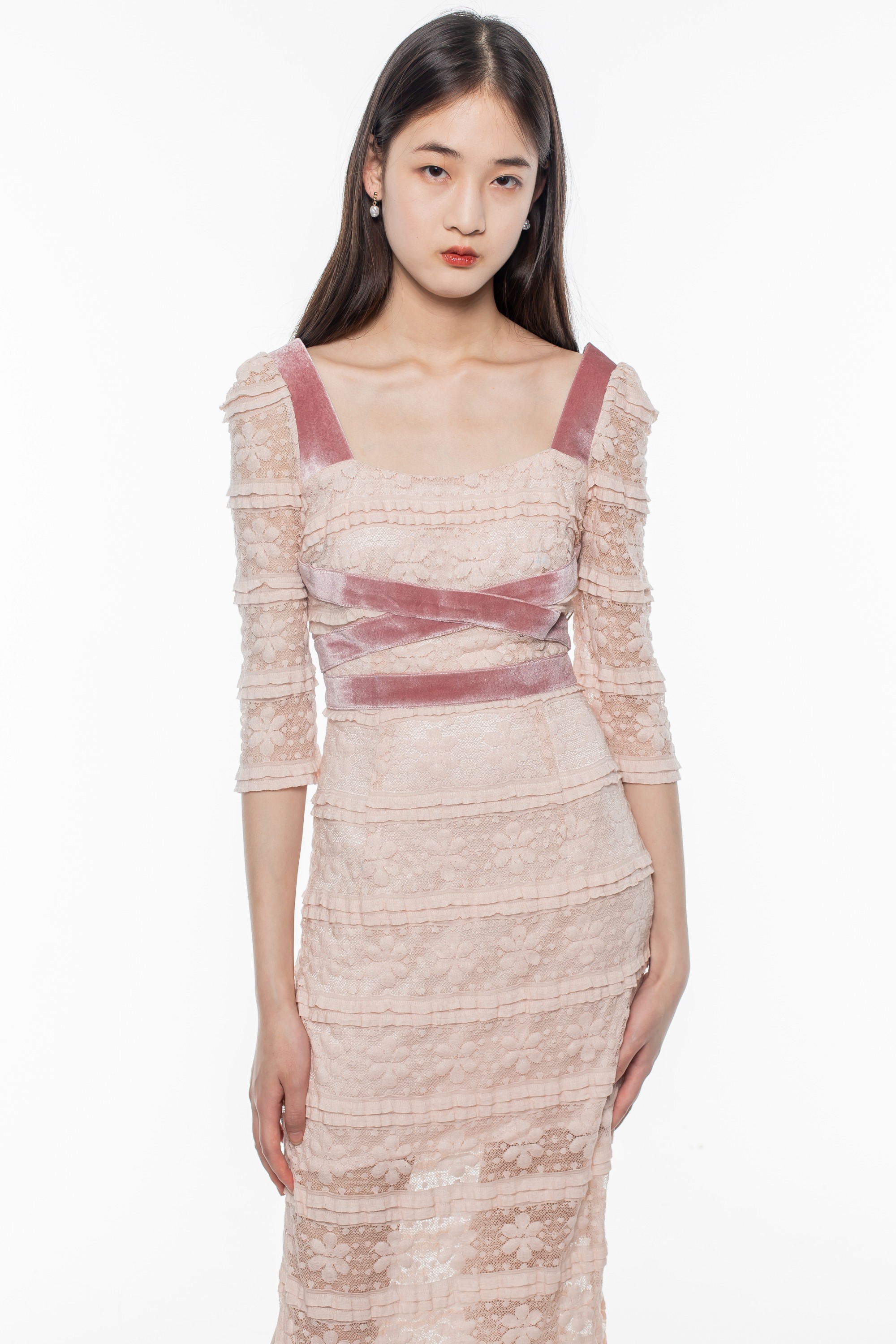 Pink Lace Dress