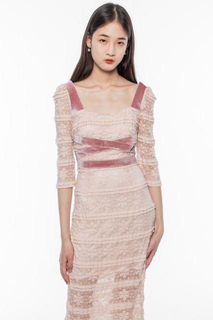 Pink Lace Dress
