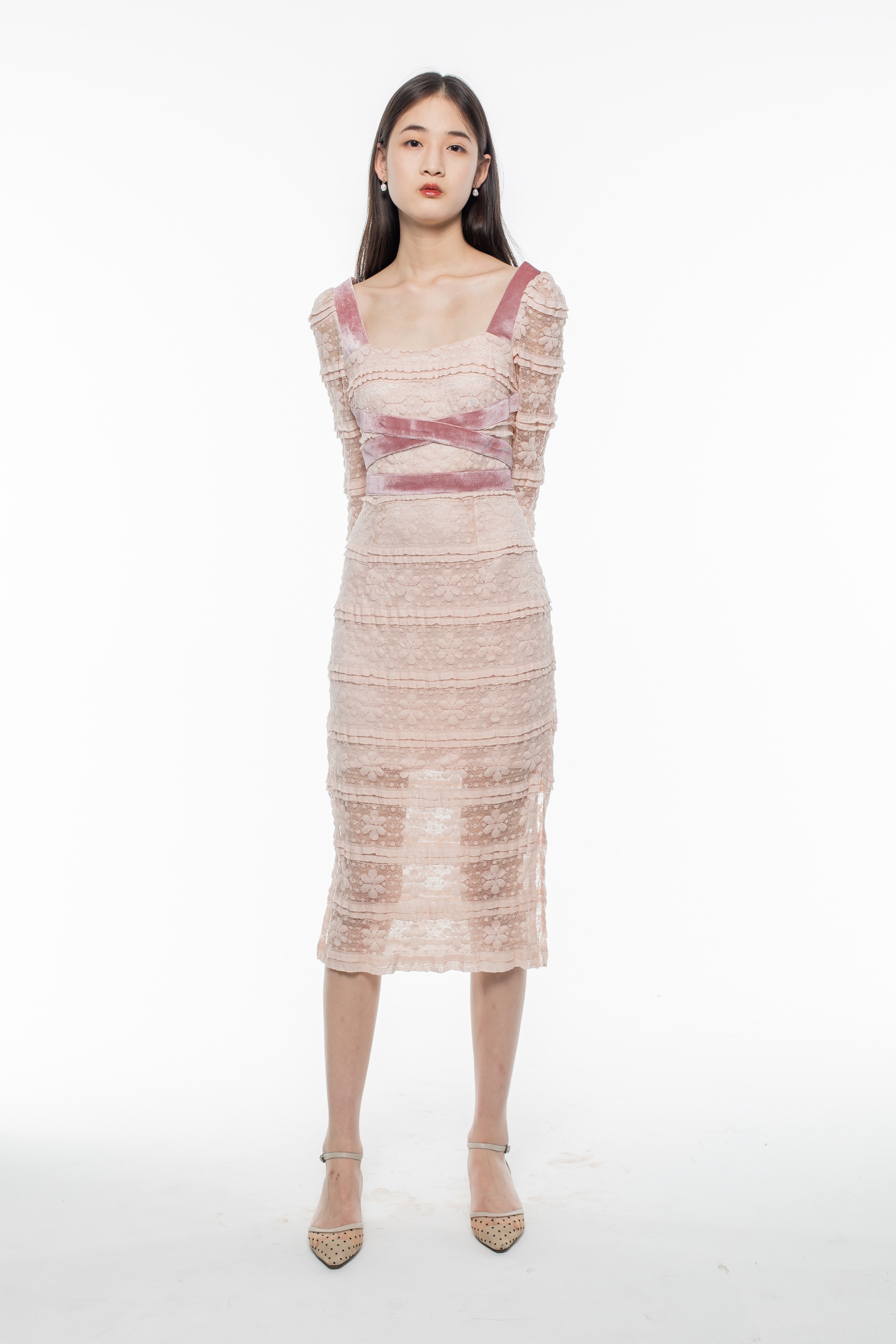 Pink Lace Dress