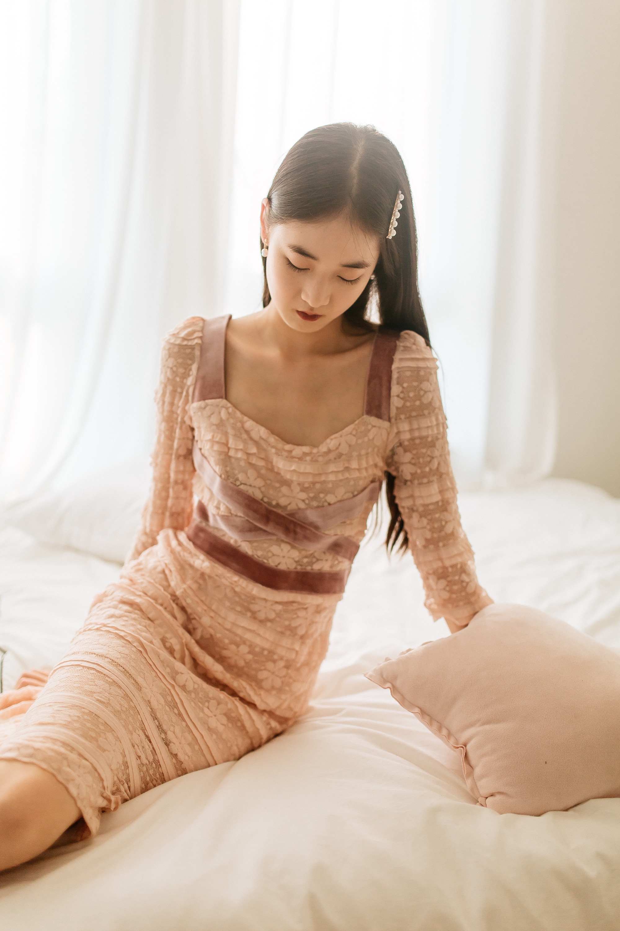 Pink Lace Dress