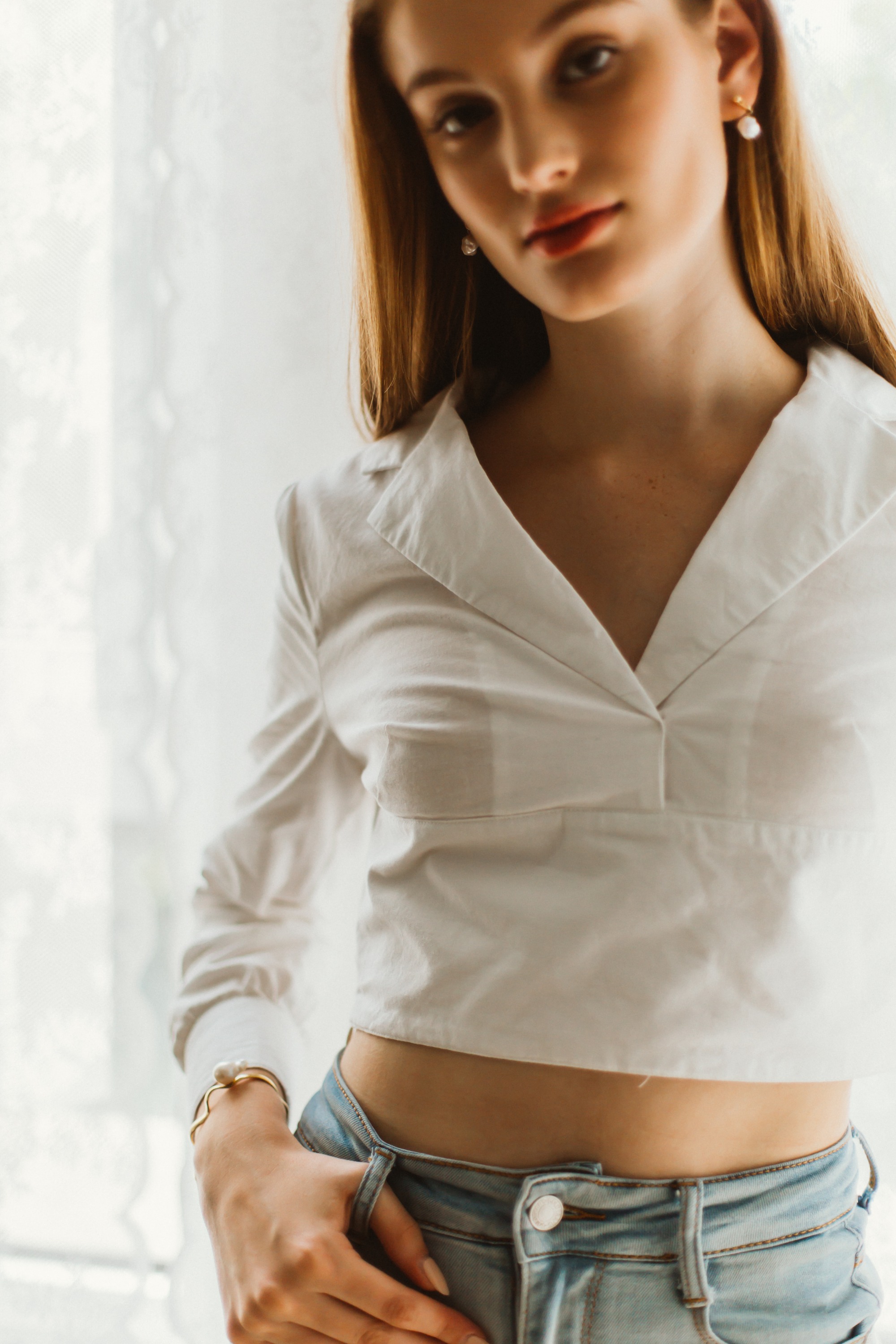 Linen White Blouse
