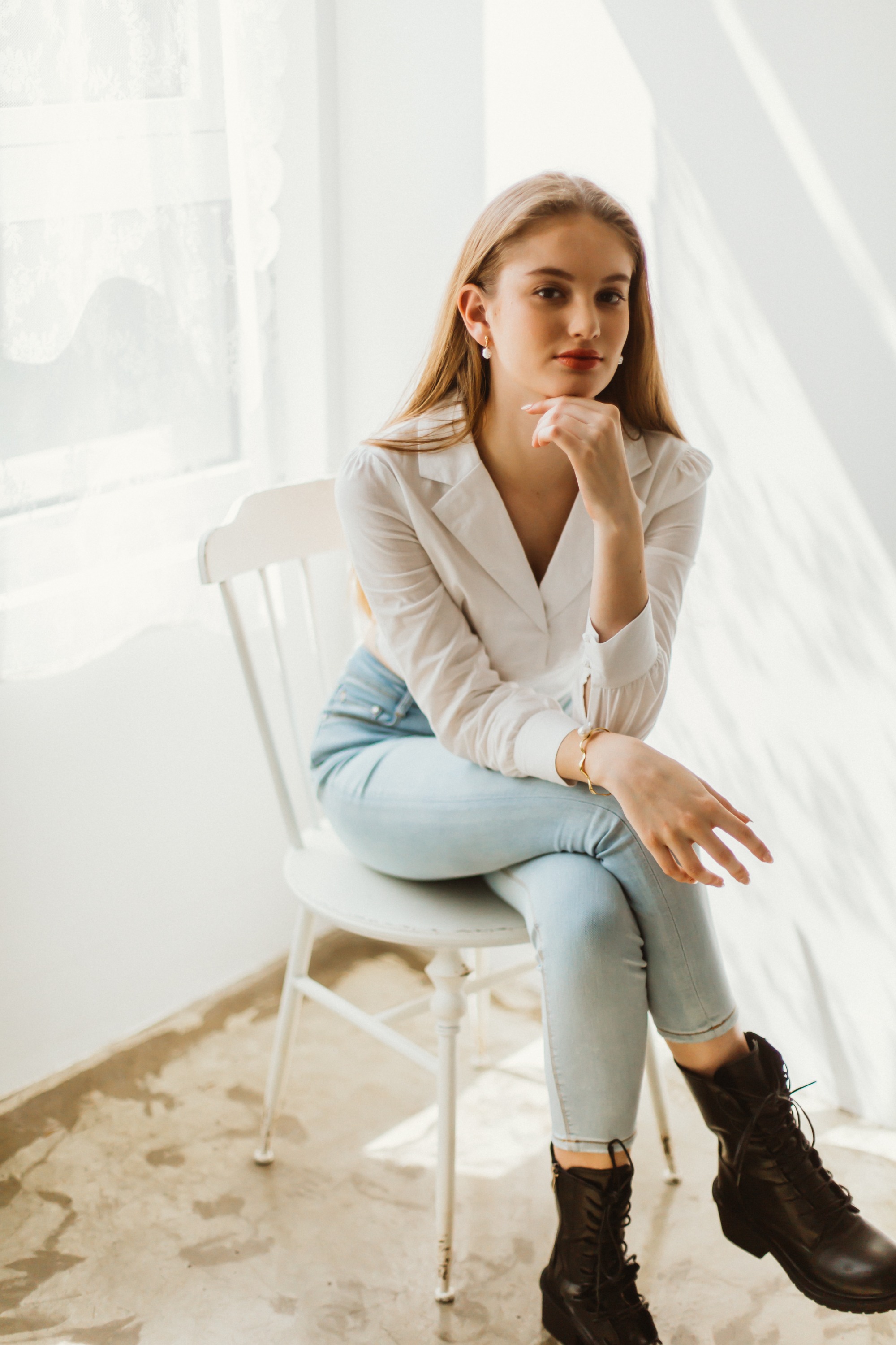 Linen White Blouse