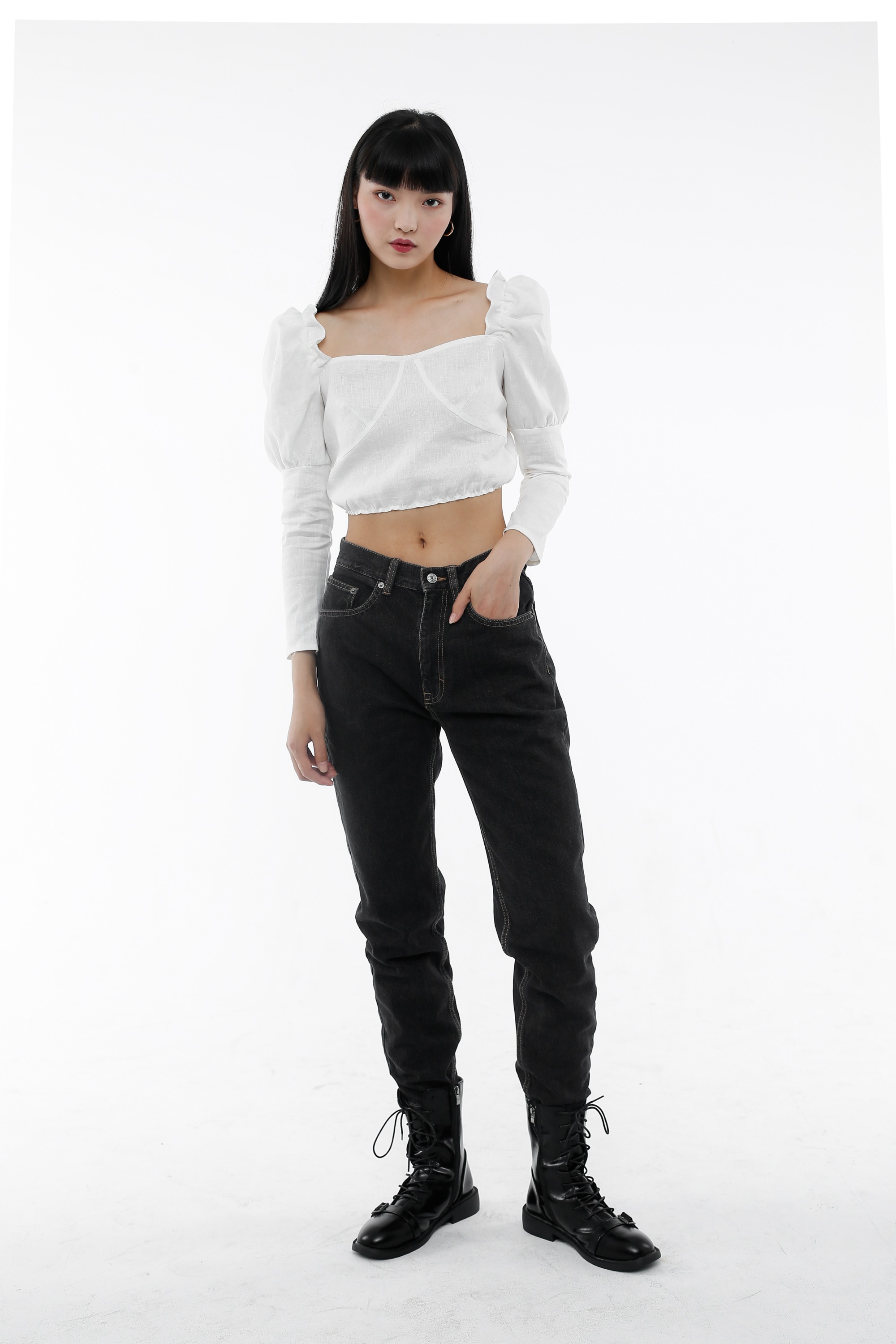 Linen White Top