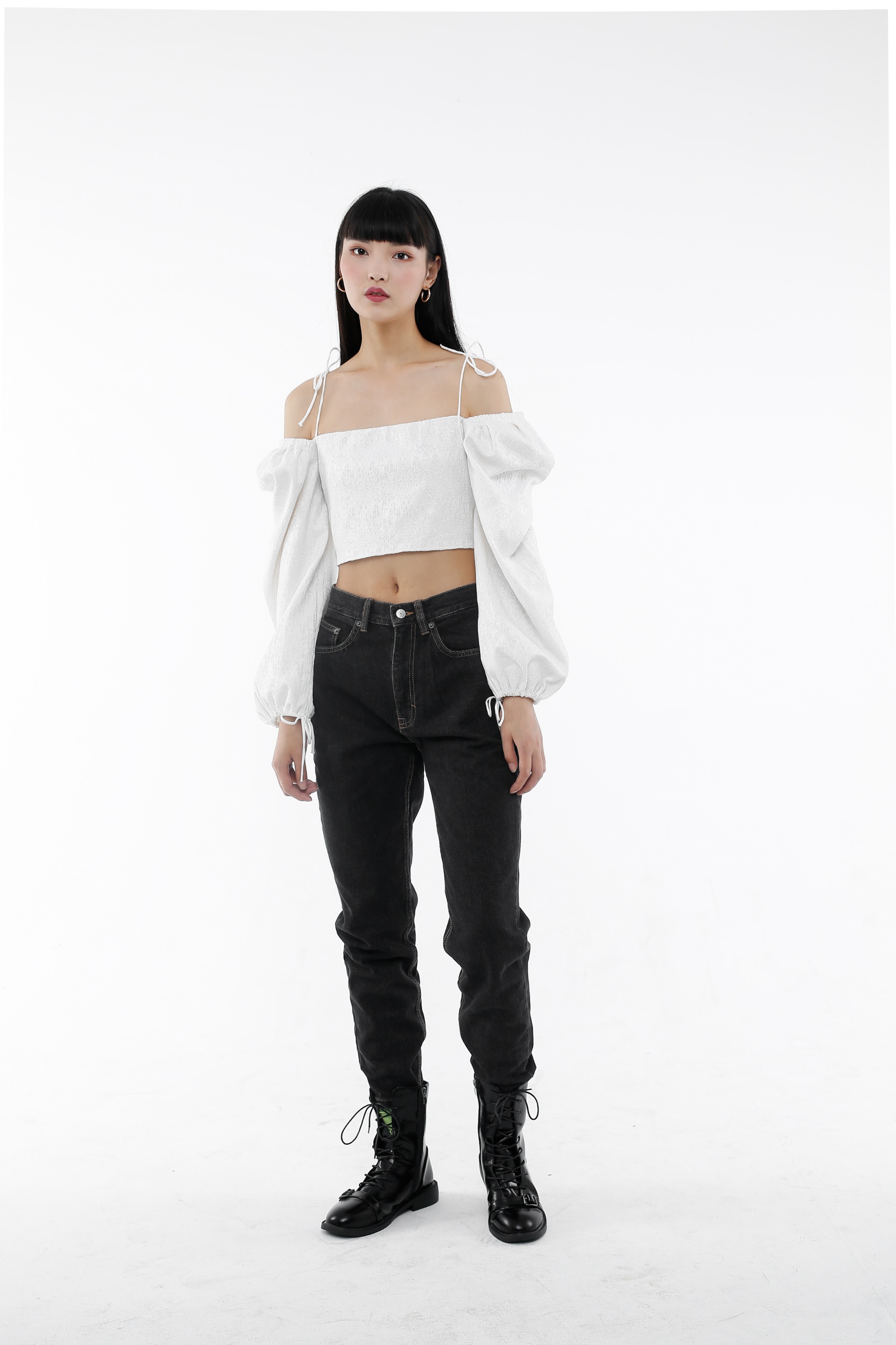 White Embroidery Top