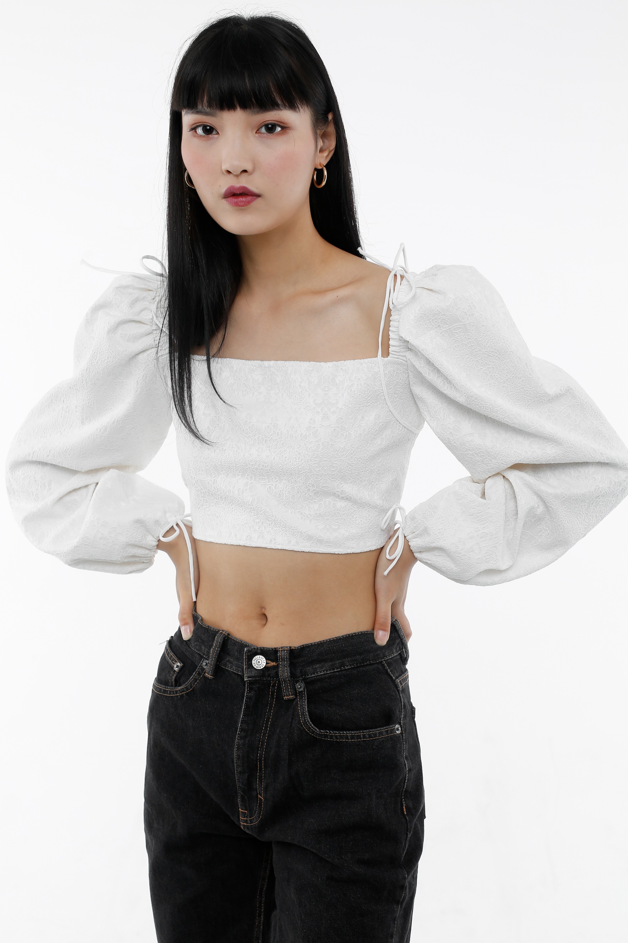White Embroidery Top