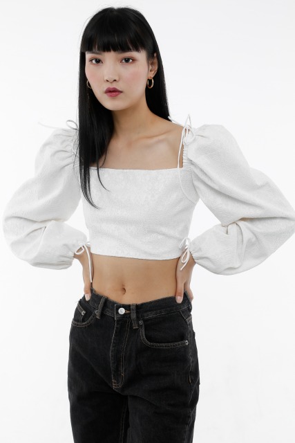 White Embroidery Top