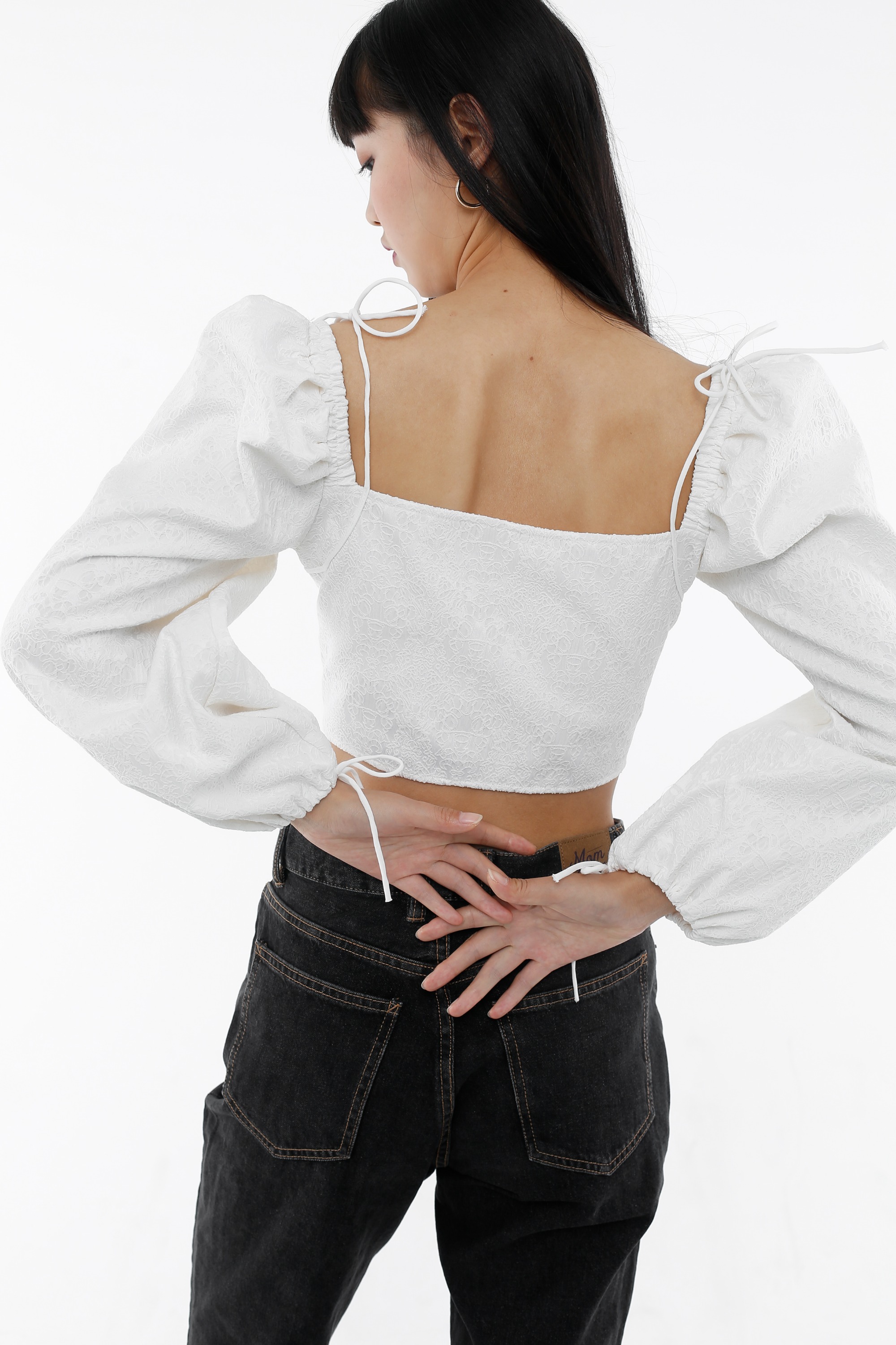 White Embroidery Top