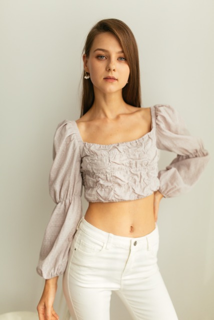 Purple Dotted Top