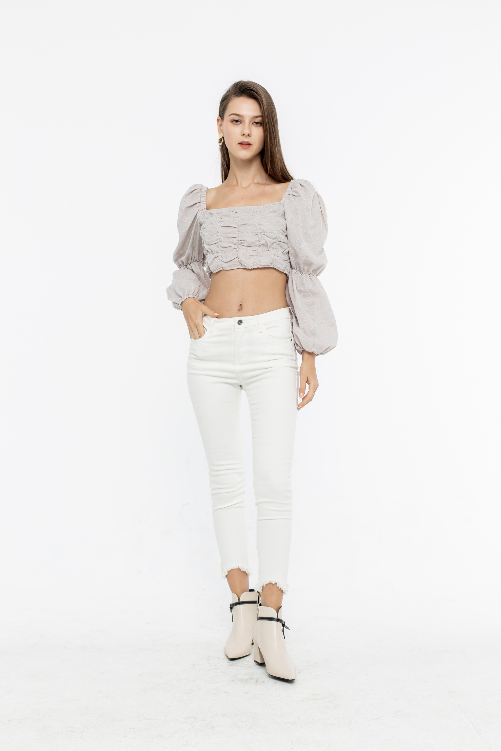 Purple Dotted Top