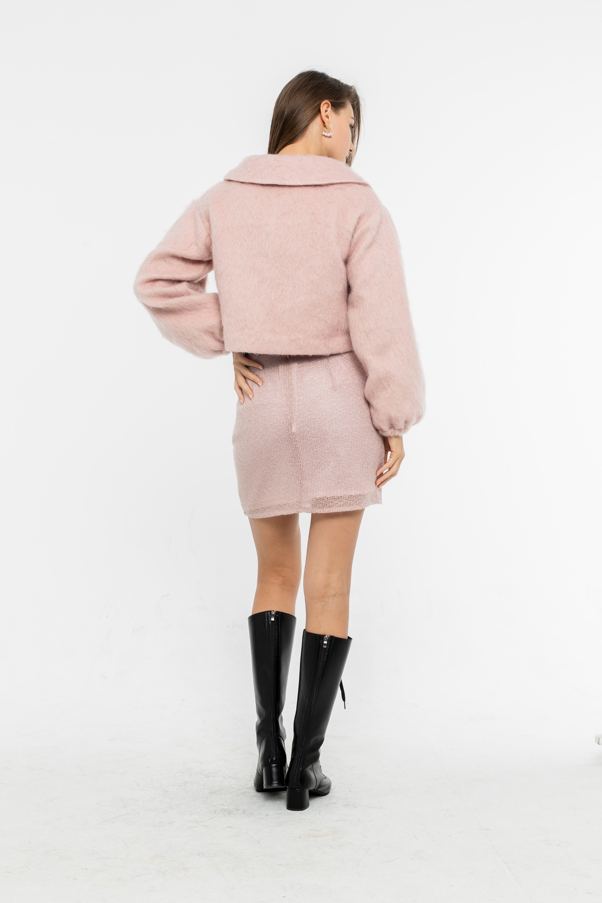 Pink Wool Coat