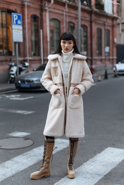 Khaki Goat Coat
