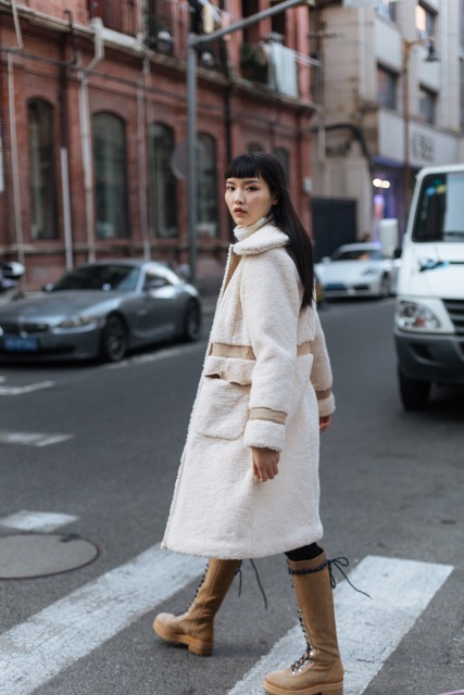 Khaki Goat Coat