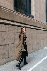 Brown Stripe Coat