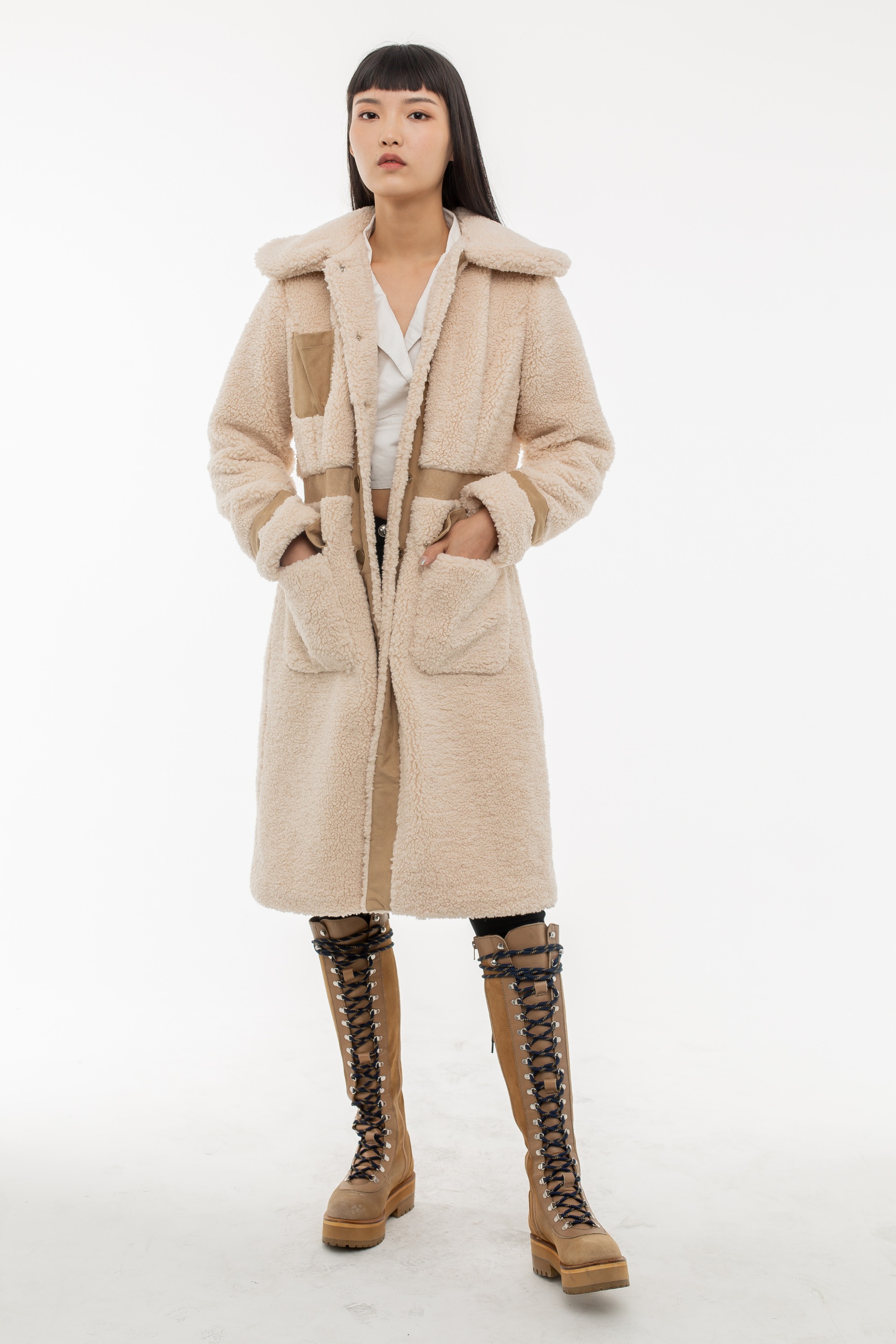 Khaki Goat Coat