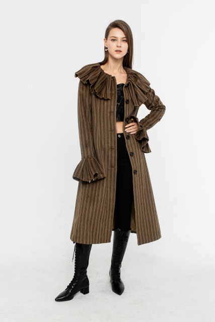 Brown Stripe Coat