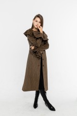 Brown Stripe Coat