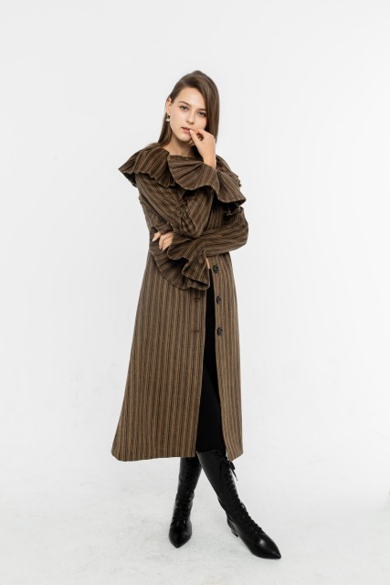 Brown Stripe Coat